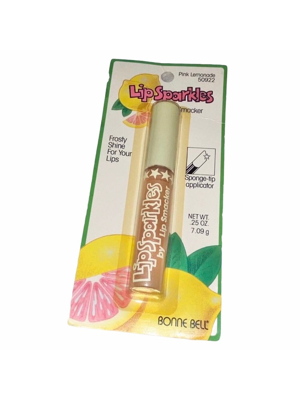 VTG Y2K Bonne Bell Lip Smacker Sparkler Pink Lemonade Sponge on Lip Gloss